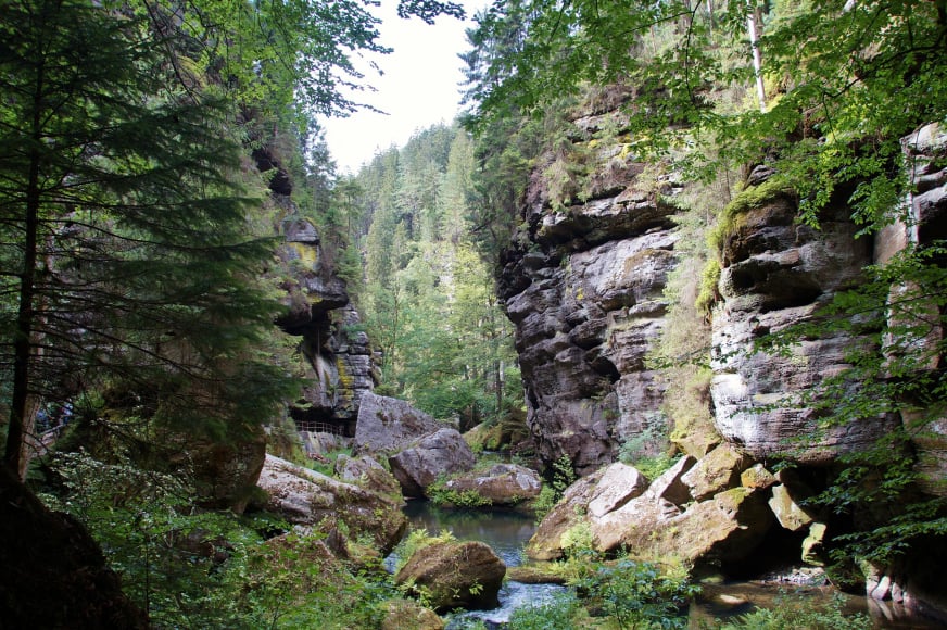 Okolí penzionu Dům u koupaliště Česká Kamenice